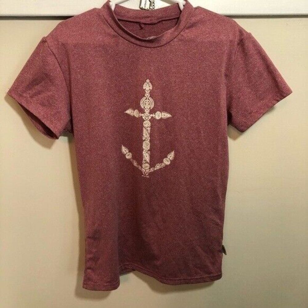 O'Neill Girls Hybrid Sun Shirt Light Grapefruit Pink Slim Fit Size 10